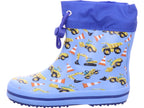 Beck Gymnas Unisex - Kinder Gummistiefel Minibagger Hellblau in blau