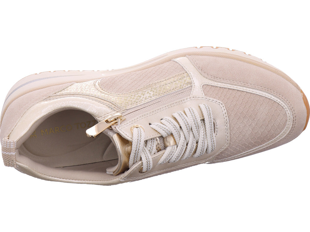 Marco Tozzi women's sneakers in beige