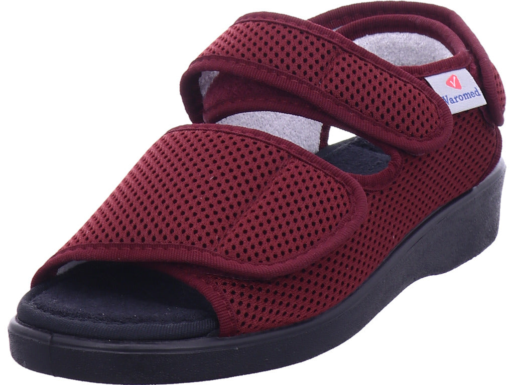 Varomed Damen  Genf Klettsandale in rot