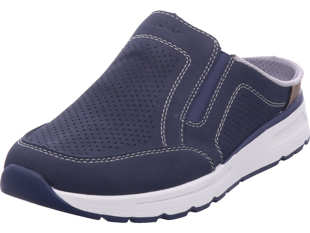 Rieker Herren Pantolette Fsk Herren Halbschuhe in blau