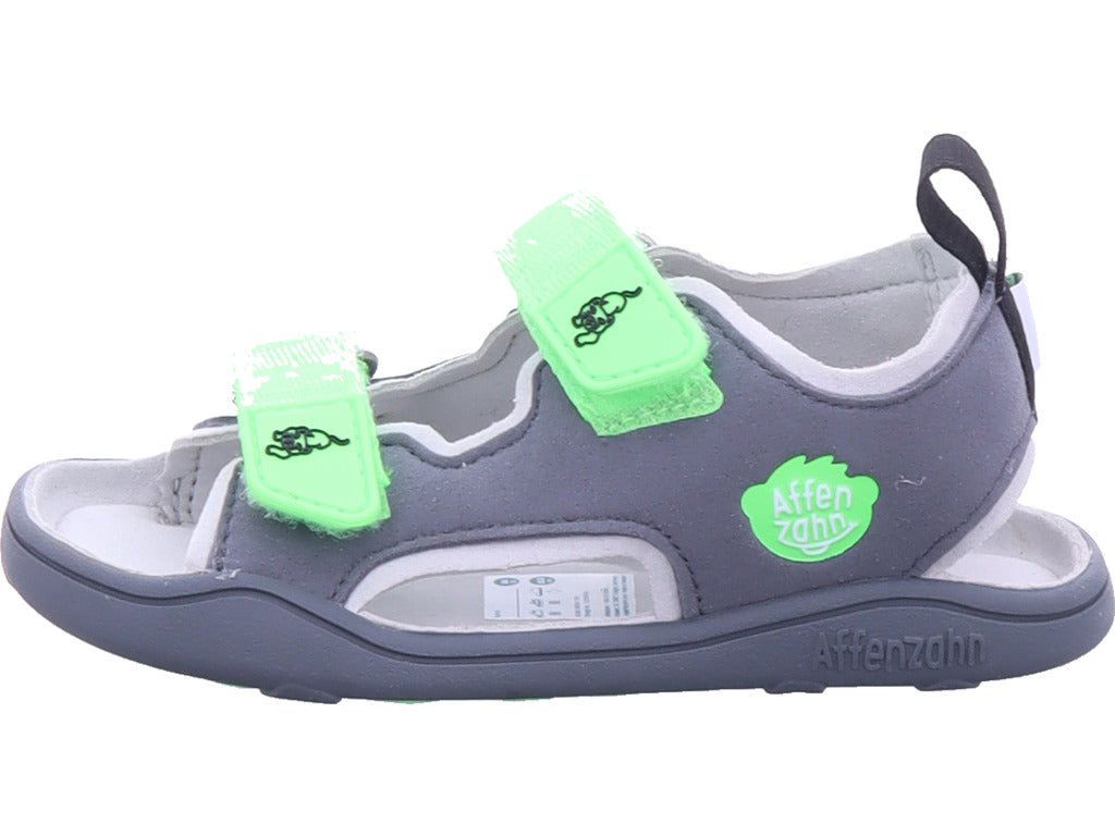 Affenzahn Jungen  Sandale Vegan Airy Hase in grau