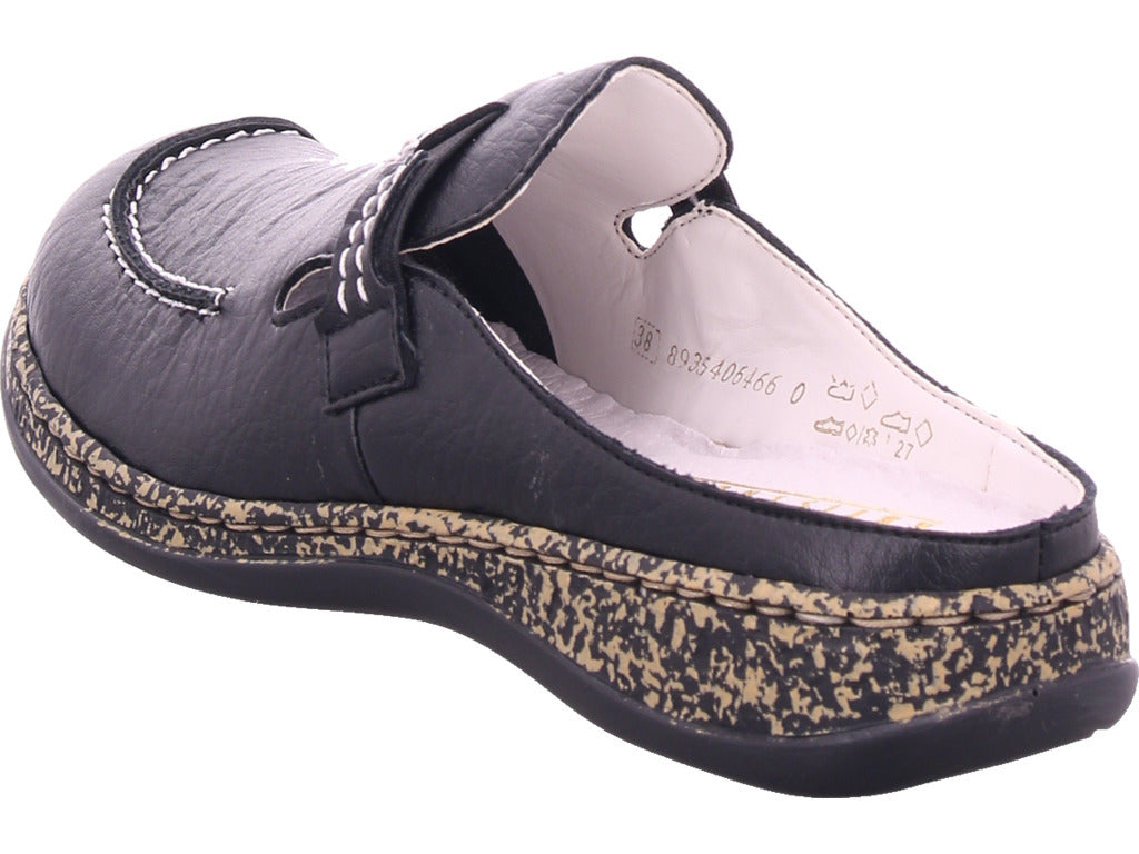 Rieker women's slippers in black