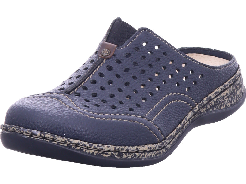 Rieker Damen Sabot Fsk Damen Halbschuhe in blau