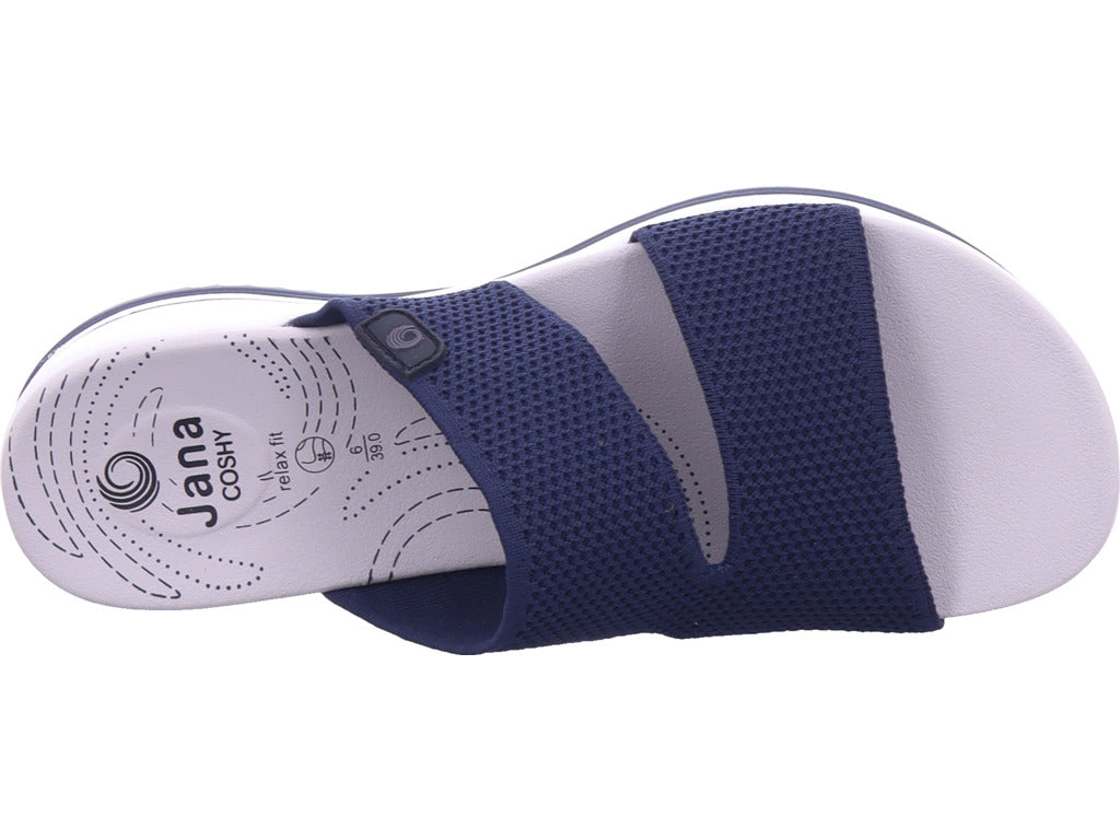 Jana Damen Pantolette M2727043 in blau