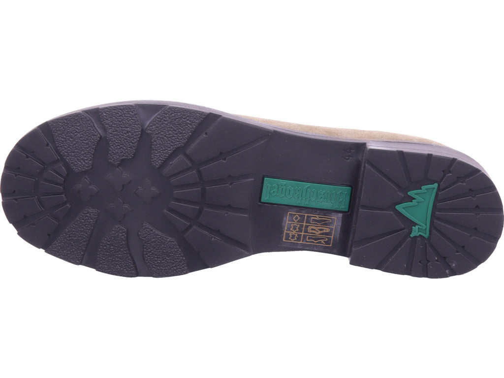 Esgano Herren Halbschuh Haferlschuhe in beige