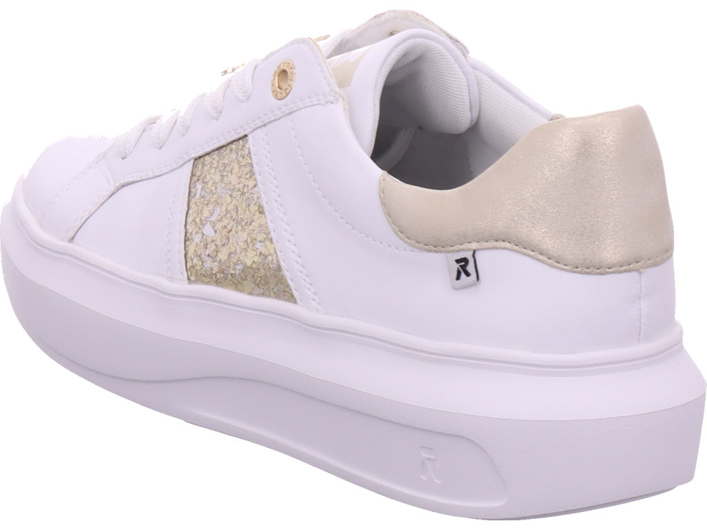 Rieker Damen Sneaker Fsk Damen Halbschuhe in weiß