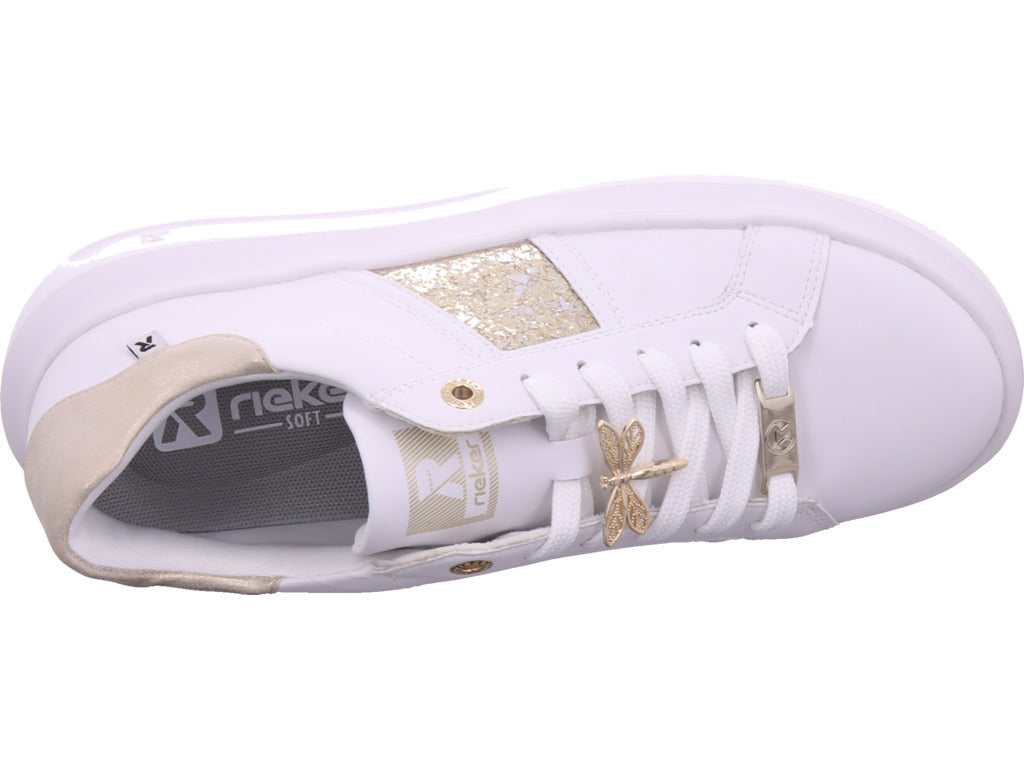 Rieker Damen Sneaker Fsk Damen Halbschuhe in weiß