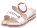 Rieker Damen Pantolette Fsk Damen Sandalen in weiß