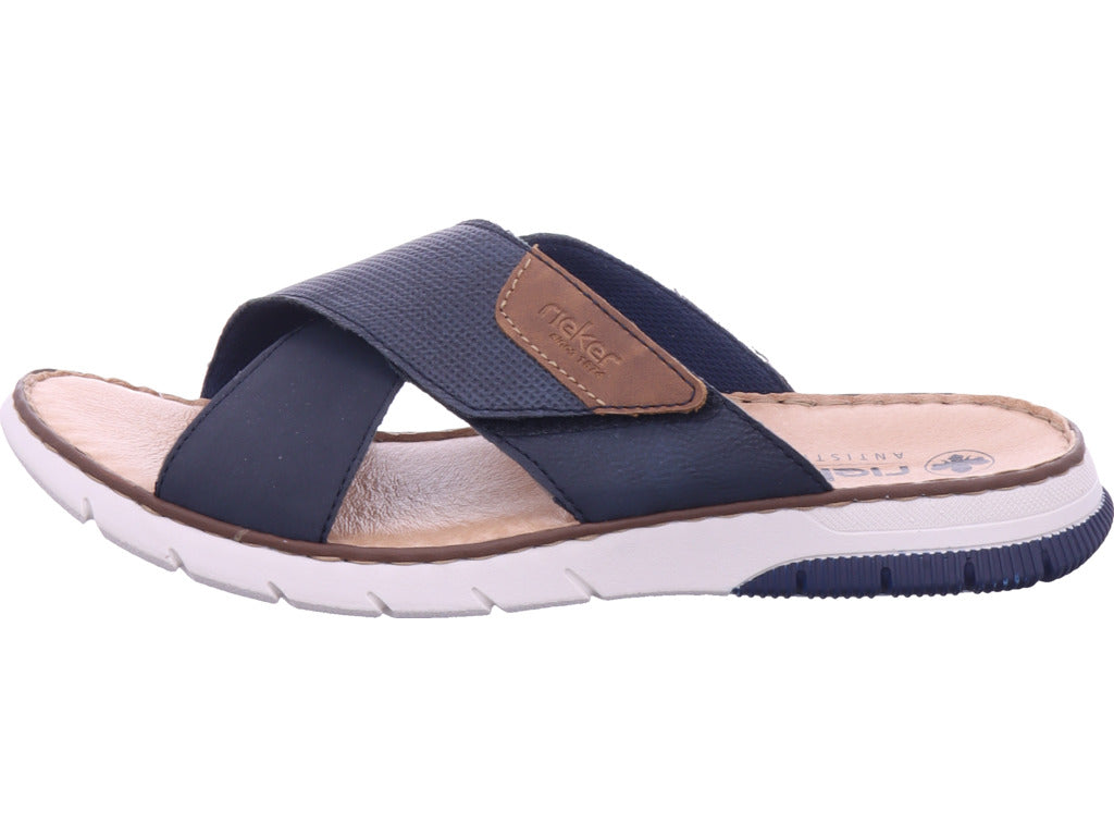 Rieker Herren Pantolette Fsk Herren Sandalen in blau