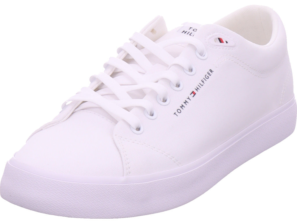 Tommy Hilfiger Herren Halbschuh Th Hi Vulc Low in weiß