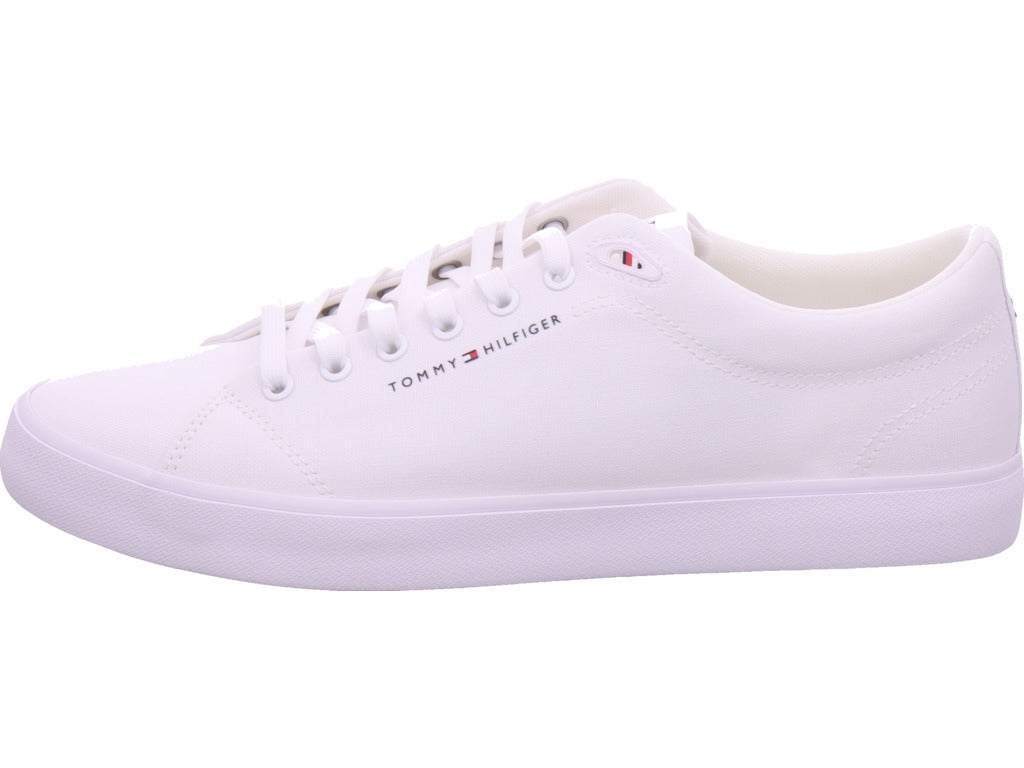 Tommy Hilfiger Herren Halbschuh Th Hi Vulc Low in weiß