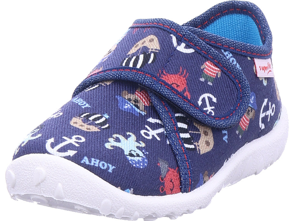 Legero Jungen Hausschuh Spotty in blau