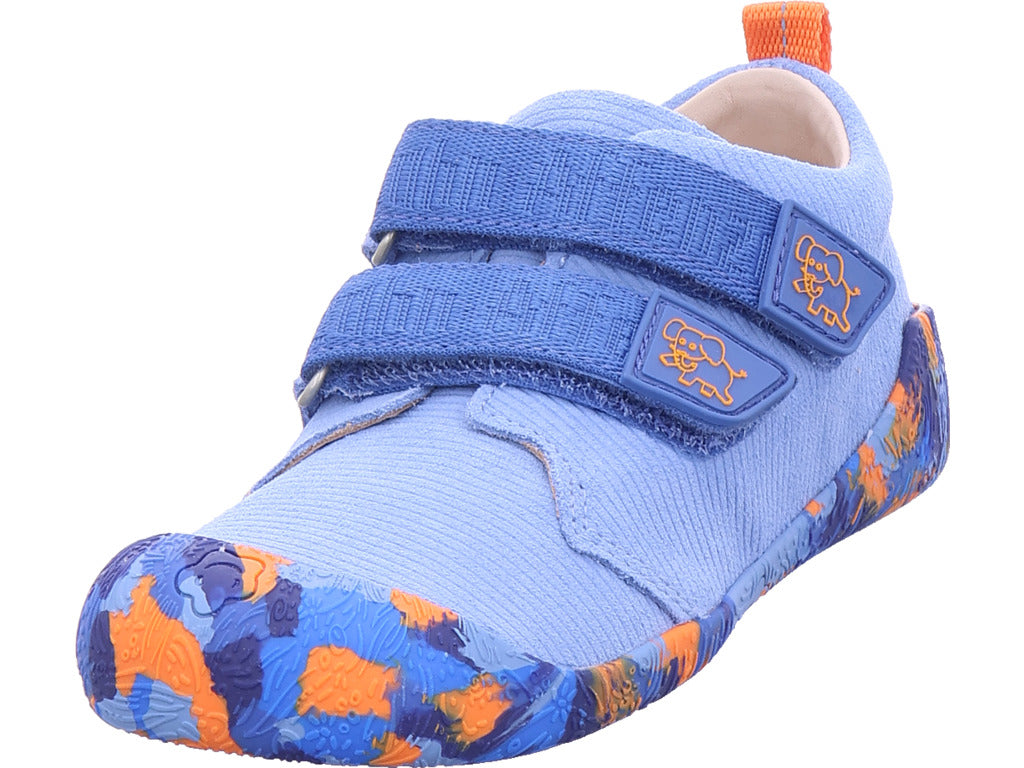 Affenzahn Jungen Halbschuh Prewalker Leather Walky in blau