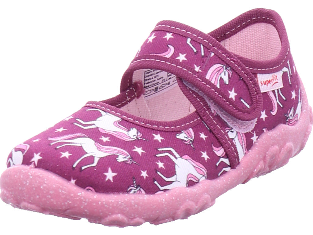 Legero girls' slippers, textile slippers \ Bonny in red