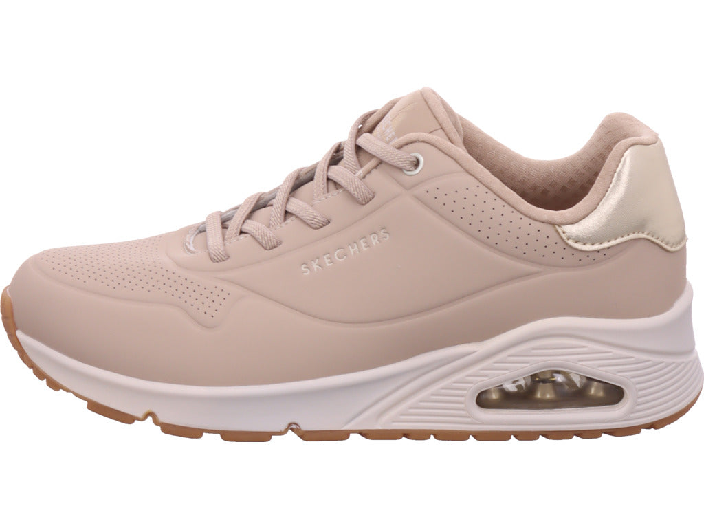 SKECHERS Damen Sneaker Uno Shimmerr Away in beige