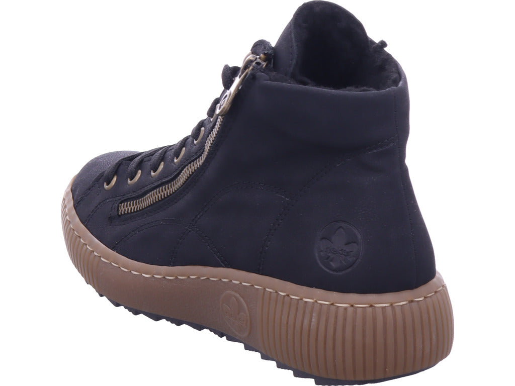 Rieker Damen Winterstiefel Hwk Damen Stiefel in schwarz