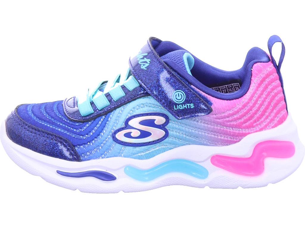 SKECHERS Mädchen Sneaker Wavy Beams in blau