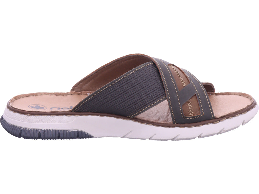 Rieker Herren Pantoffel  in braun