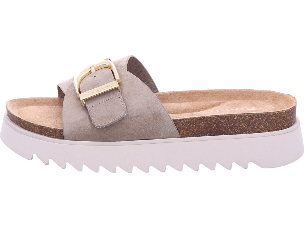 Tamaris Damen Pantolette  in beige