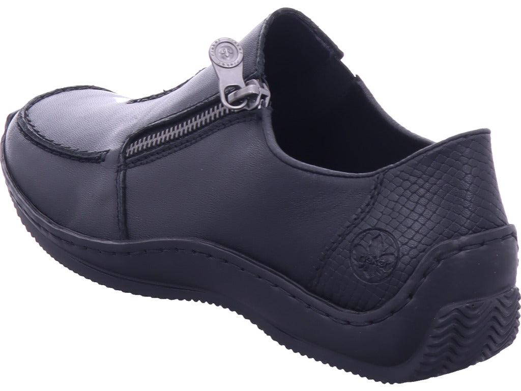Rieker Damen Slipper Fsk Damen Halbschuhe in schwarz