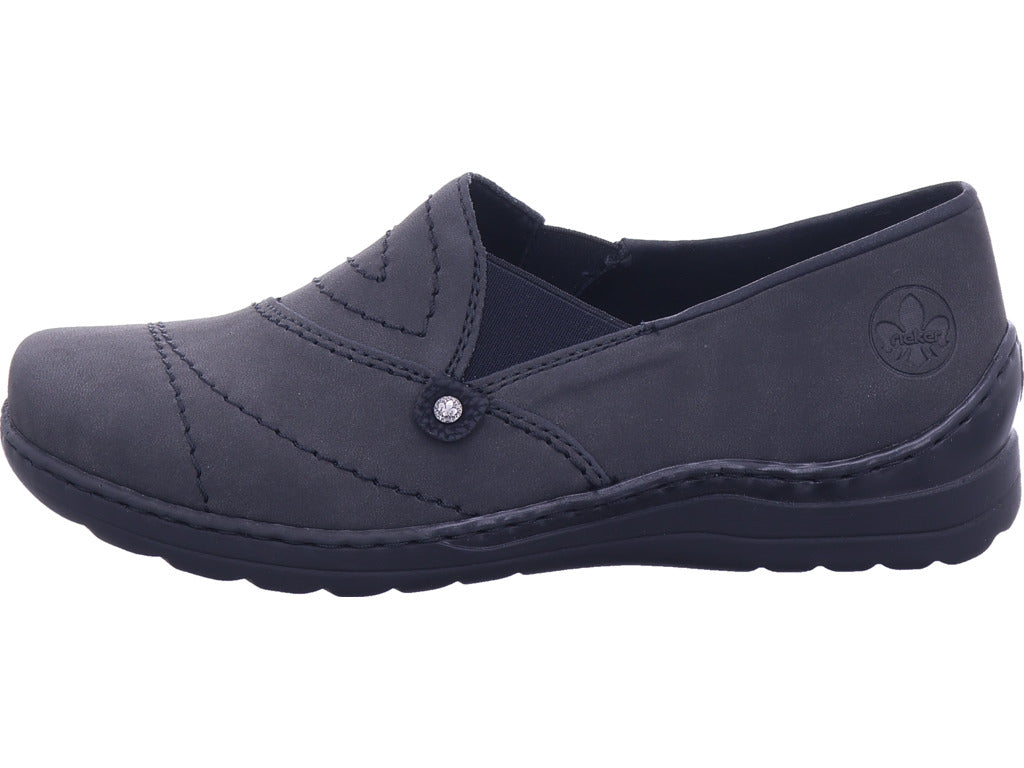 Rieker Damen Slipper  in grau