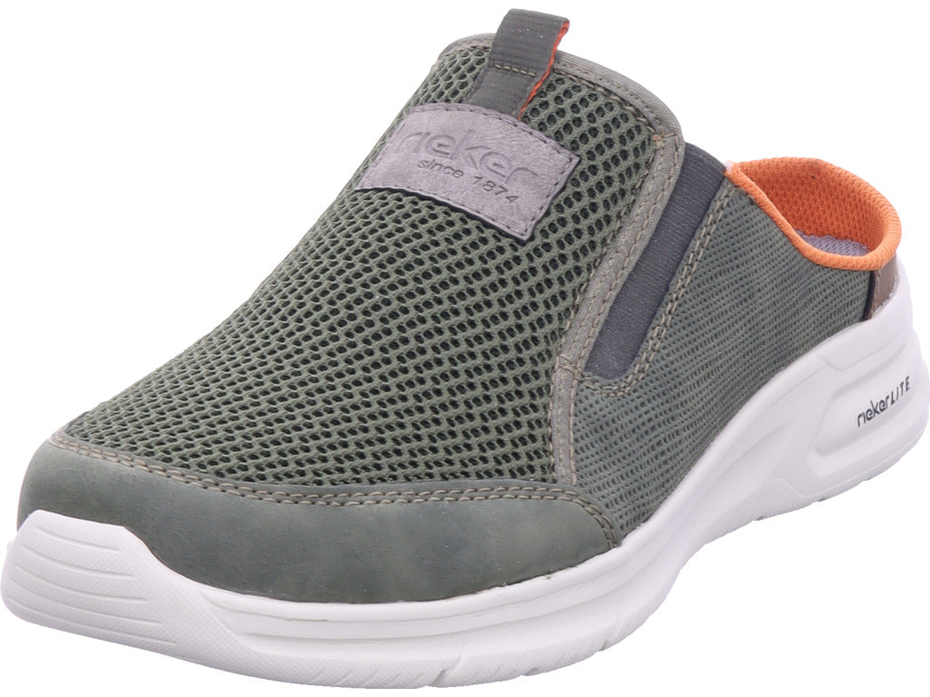 Rieker Herren Clog Fsk Herren Halbschuhe in grün