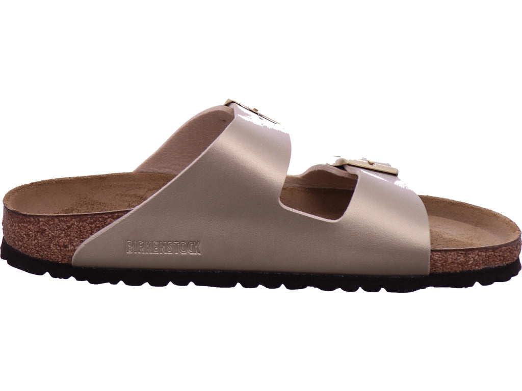 Birkenstock Damen Pantolette Arizone Bf Gold in gold