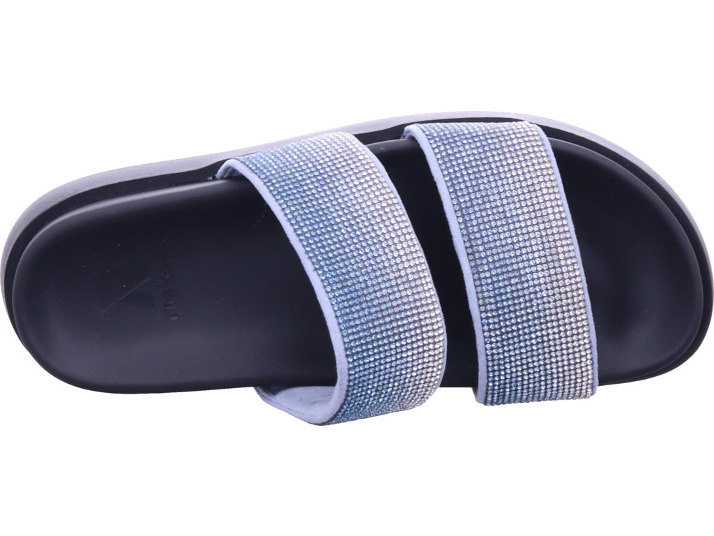 Rieker Damen Pantolette Fsk Damen Sandalen in blau