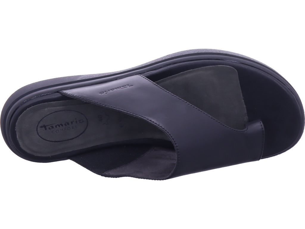 Jana Damen Pantolette M8710944 in schwarz