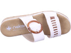 Rieker Damen Pantolette Fsk Damen Sandalen in weiß