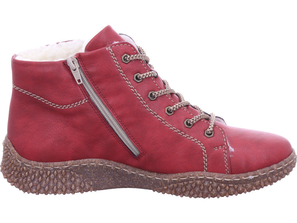 Rieker Damen Stiefelette Hwk Damen Stiefel in rot