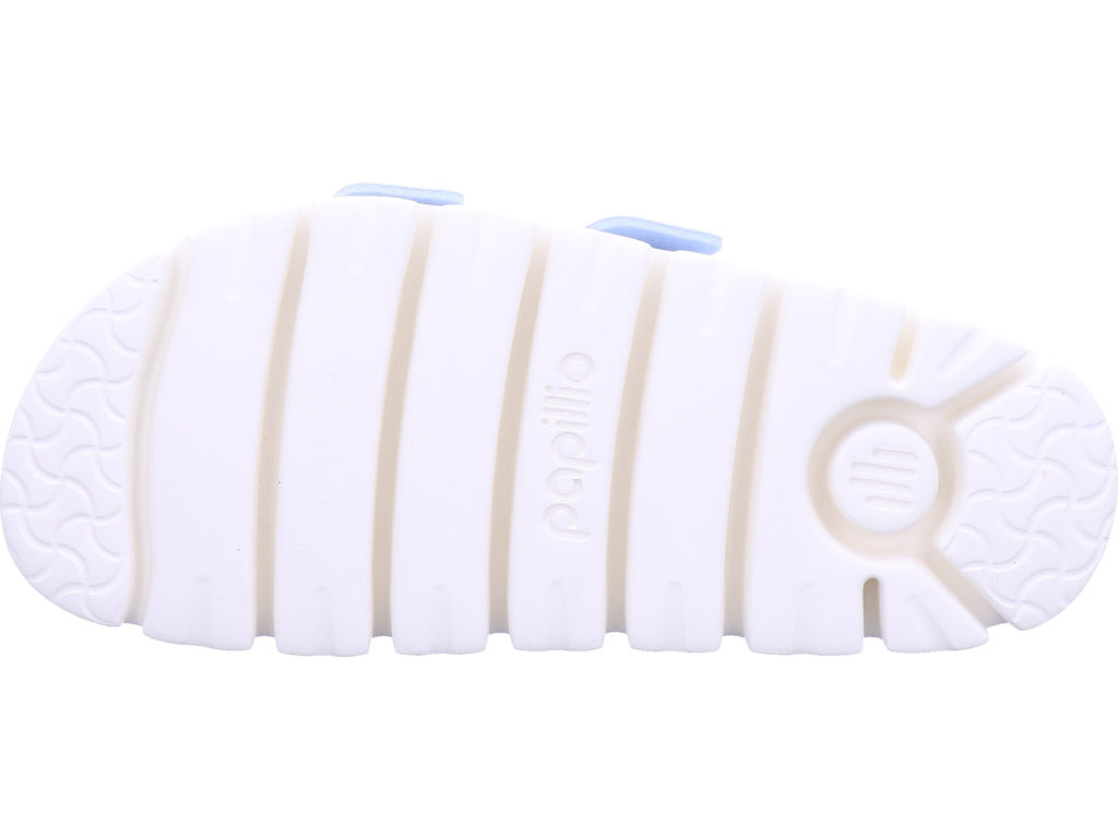 Papillio Damen Pantolette Arizona Pap Chunky Birko-Flor in hell-blau