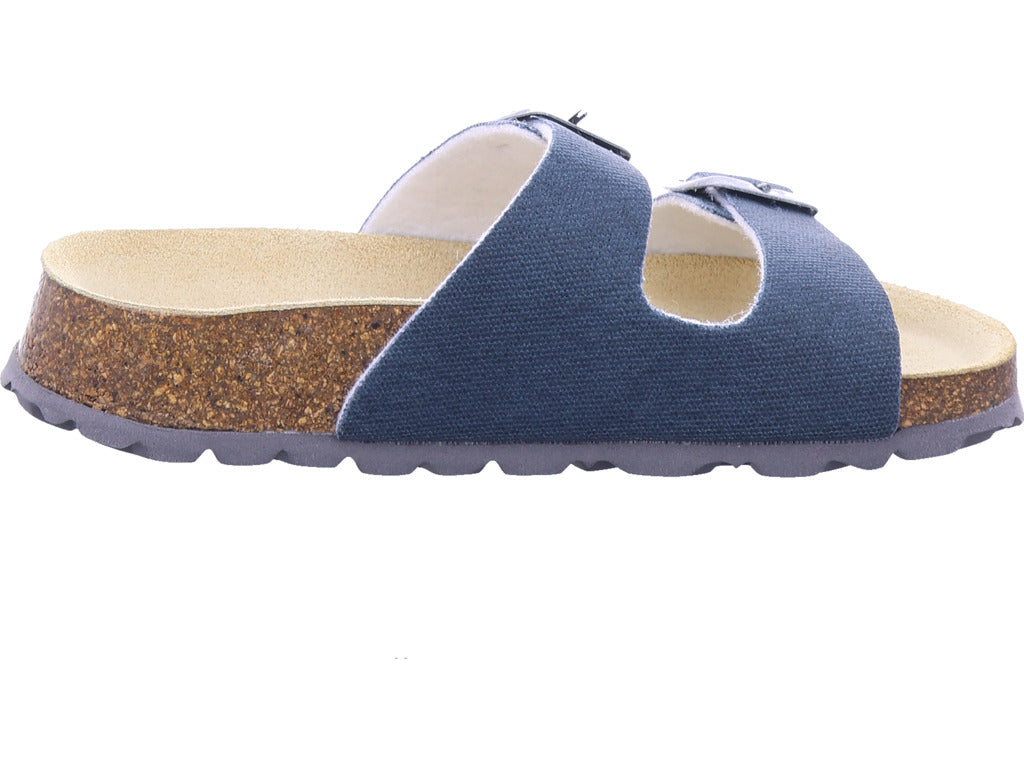 Superfit Jungen  \ Fussbettpantoffel in blau