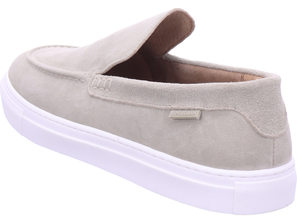 Poelman B.V. Herren Slipper  in beige