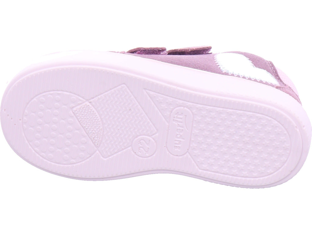 Dívčí kožené kotníkové boty Legero ve fialové barvě