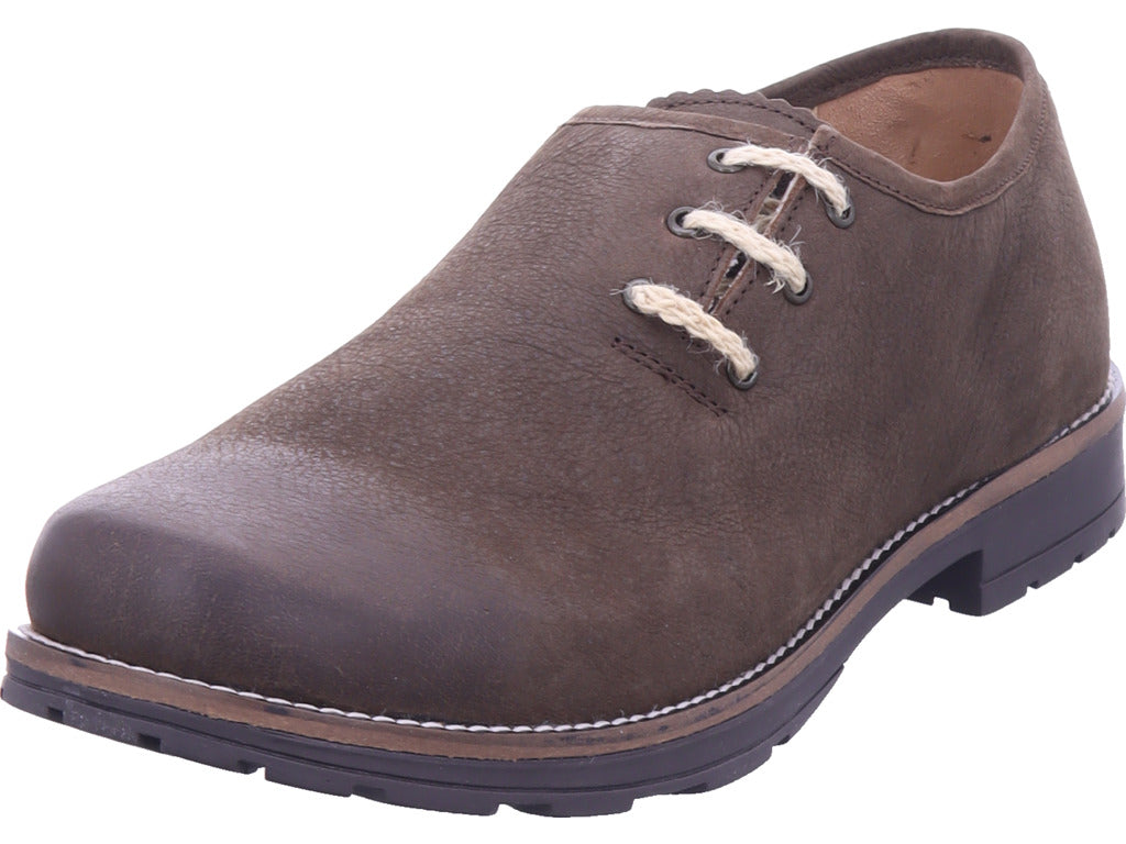 Esgano Herren Halbschuh Haferlschuhe in braun