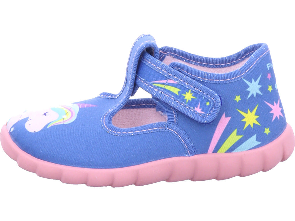 fischer Mädchen   in blau