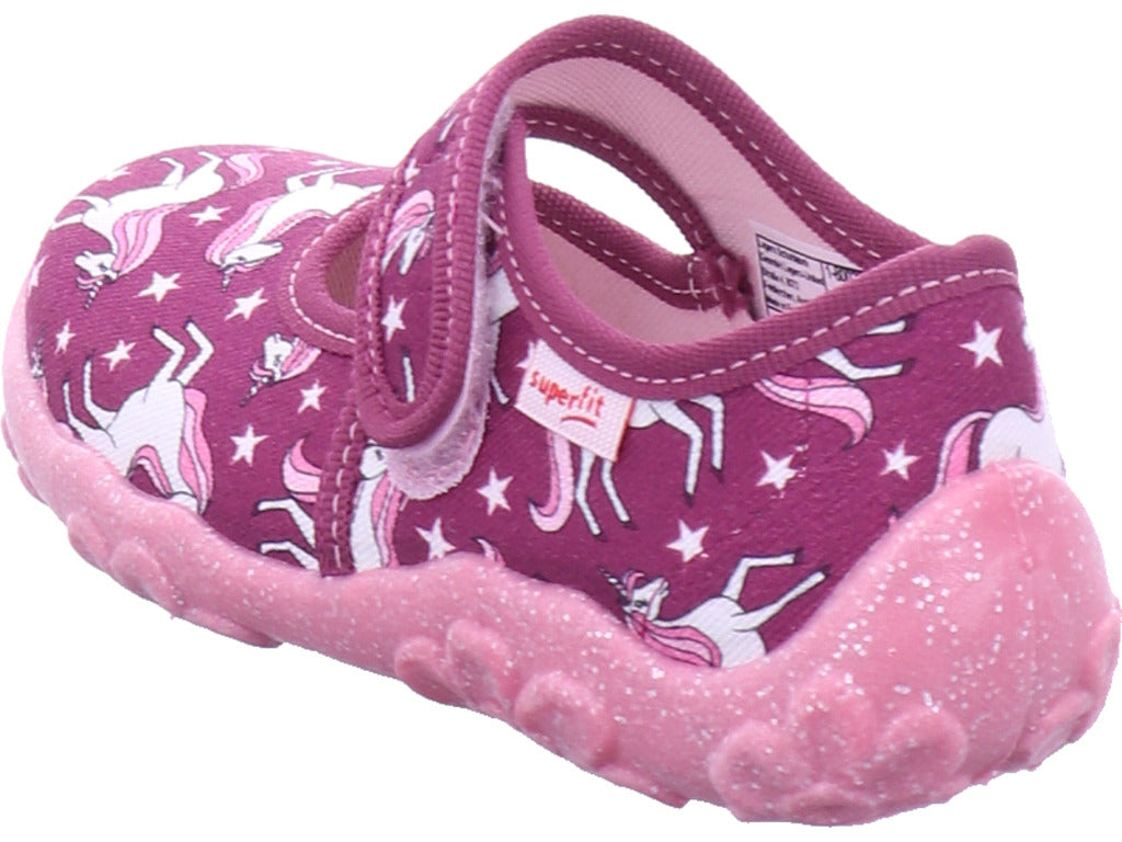 Legero girls' slippers, textile slippers \ Bonny in red