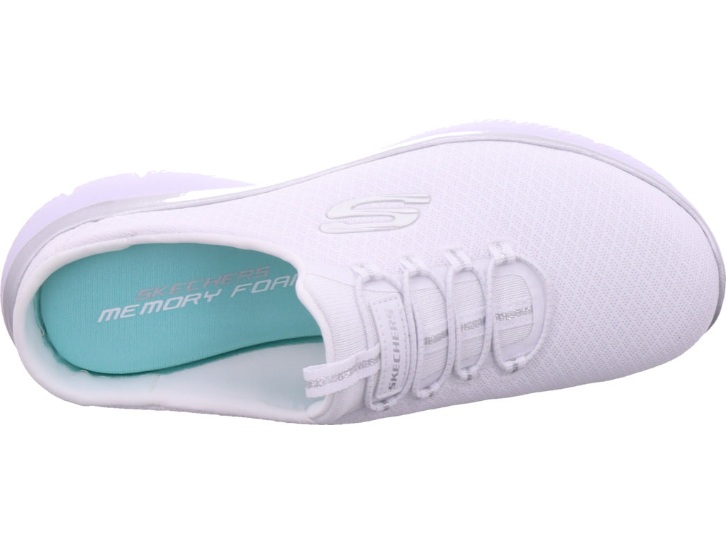 SKECHERS Damen Sabot Mesh Open Back W/ Memory Faom in weiß