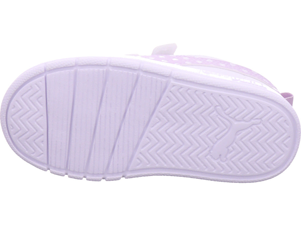 Puma Mädchen Sportschuh Courtflex V3 Dotty V in weiß