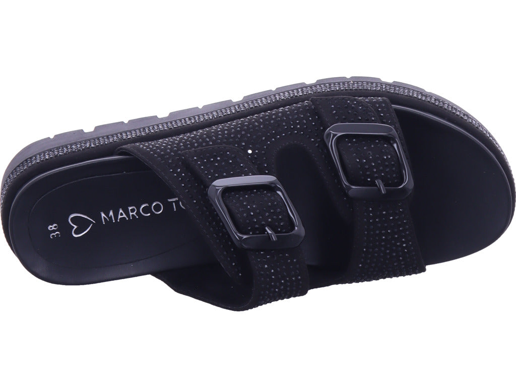Marco Tozzi Damen Pantolette  in schwarz