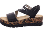 Rieker Damen Sandalette Fsk Damen Sandalen in schwarz