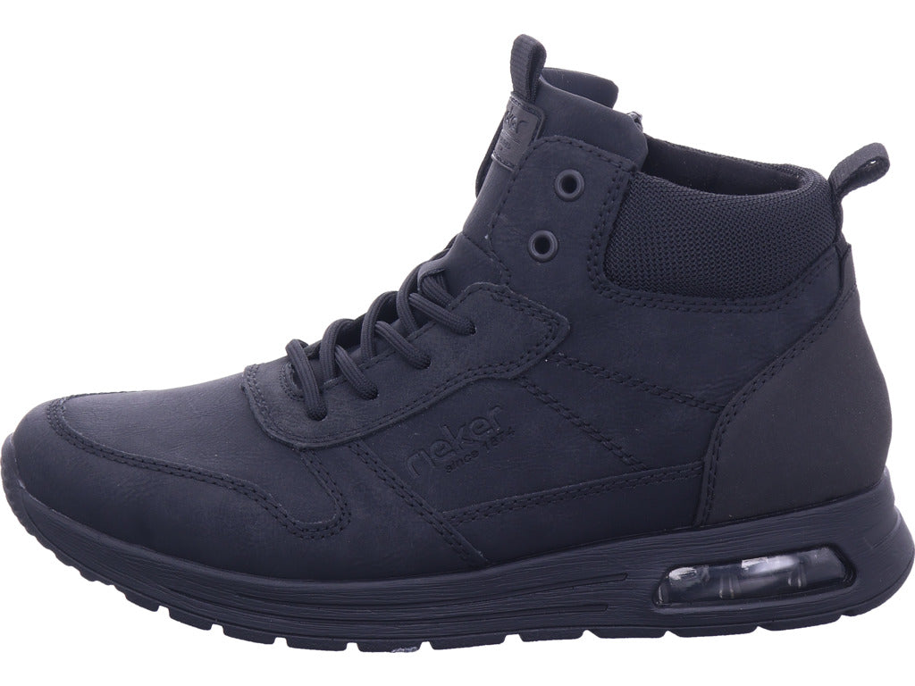 Rieker Herren Schnürstiefel Hwk Herren Stiefel in schwarz