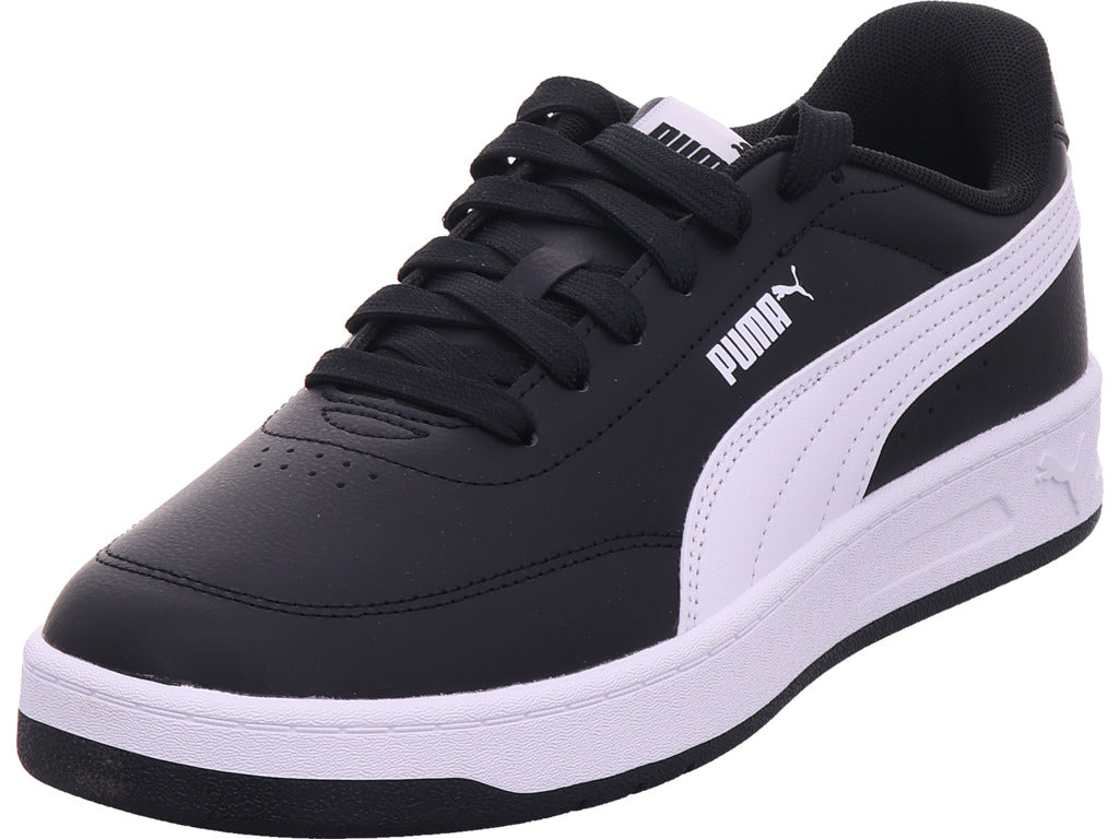 Puma men's Court Classic sneaker in black