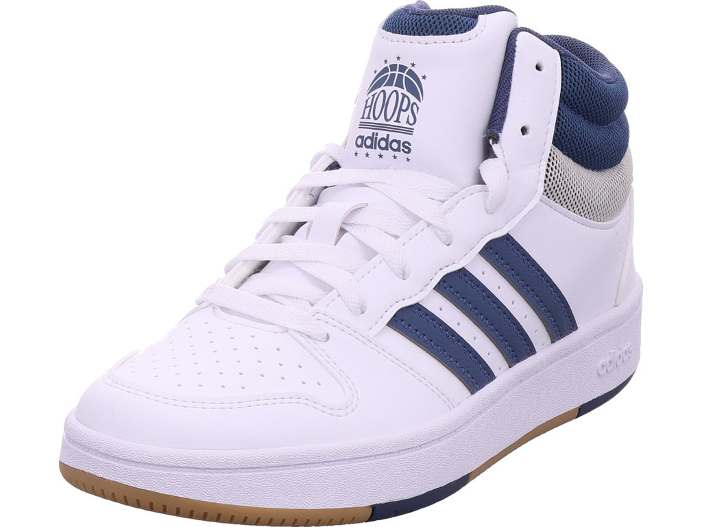 Adidas Jungen Sneaker Hoops Mid Classic J in weiß