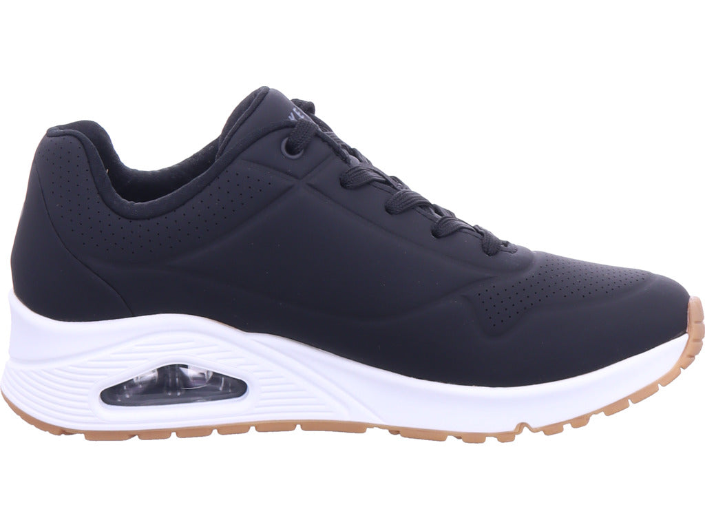 SKECHERS Damen Sneaker Uno Stand 0 in schwarz