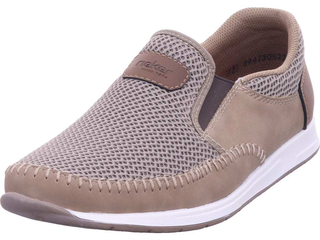Rieker Herren Slipper Fsk Herren Halbschuhe in beige