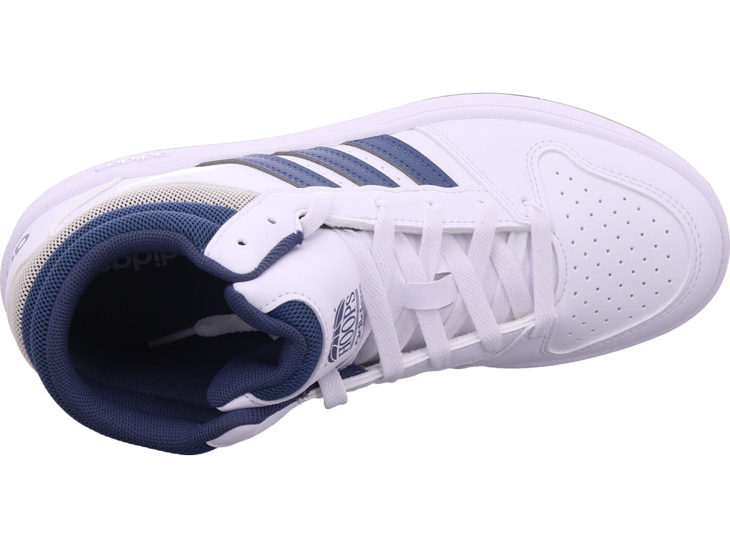 Adidas Jungen Sneaker Hoops Mid Classic J in weiß