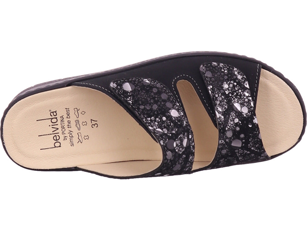 Belvida Damen Pantolette  in schwarz
