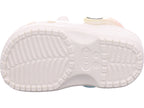 Crocs Unisex - Kinder Pantolette Classic I Am Rainbow in weiß
